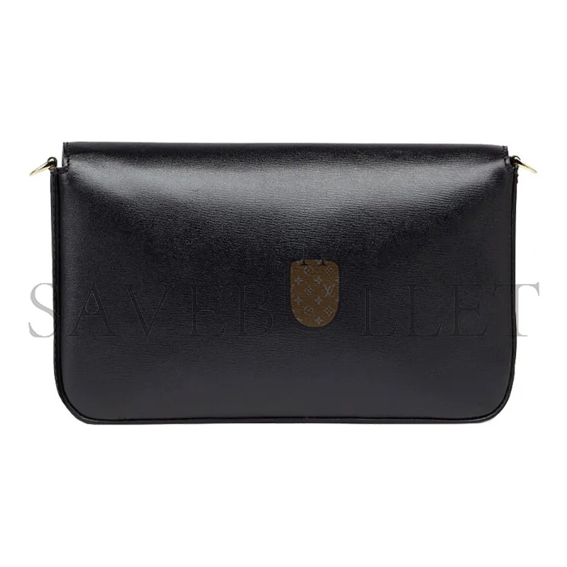 F**di vitello palmellato wallet on chain with pouches black 8bs032ahm0f0kur (22*12*4cm)